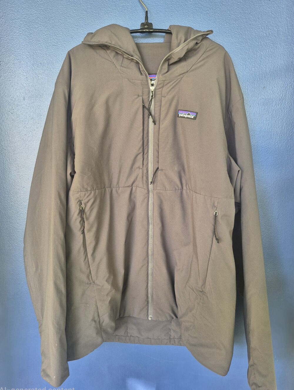 Patagonia Men's Hooded Windbreaker Jacket - Grey